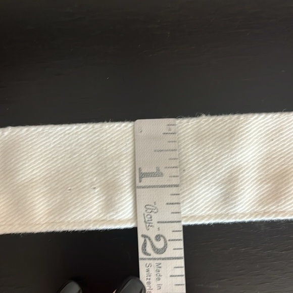 Mini Canvas fannypack Coin belt bag, off white, 45” long, 4.5”x1.5”wallet. New - Picture 10 of 10